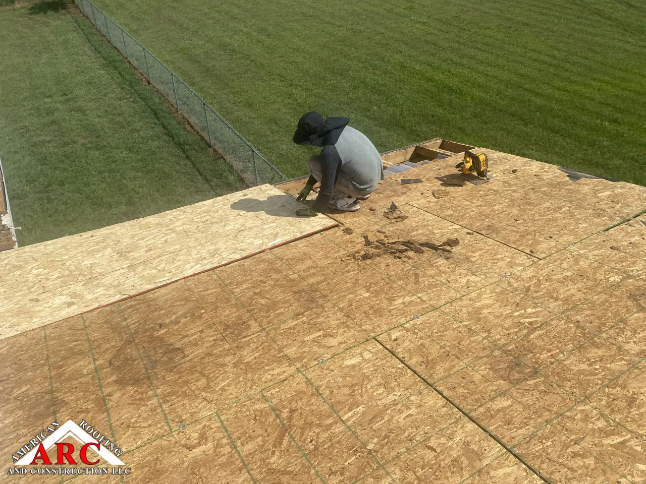 Metal roof remove install 30 year shingle