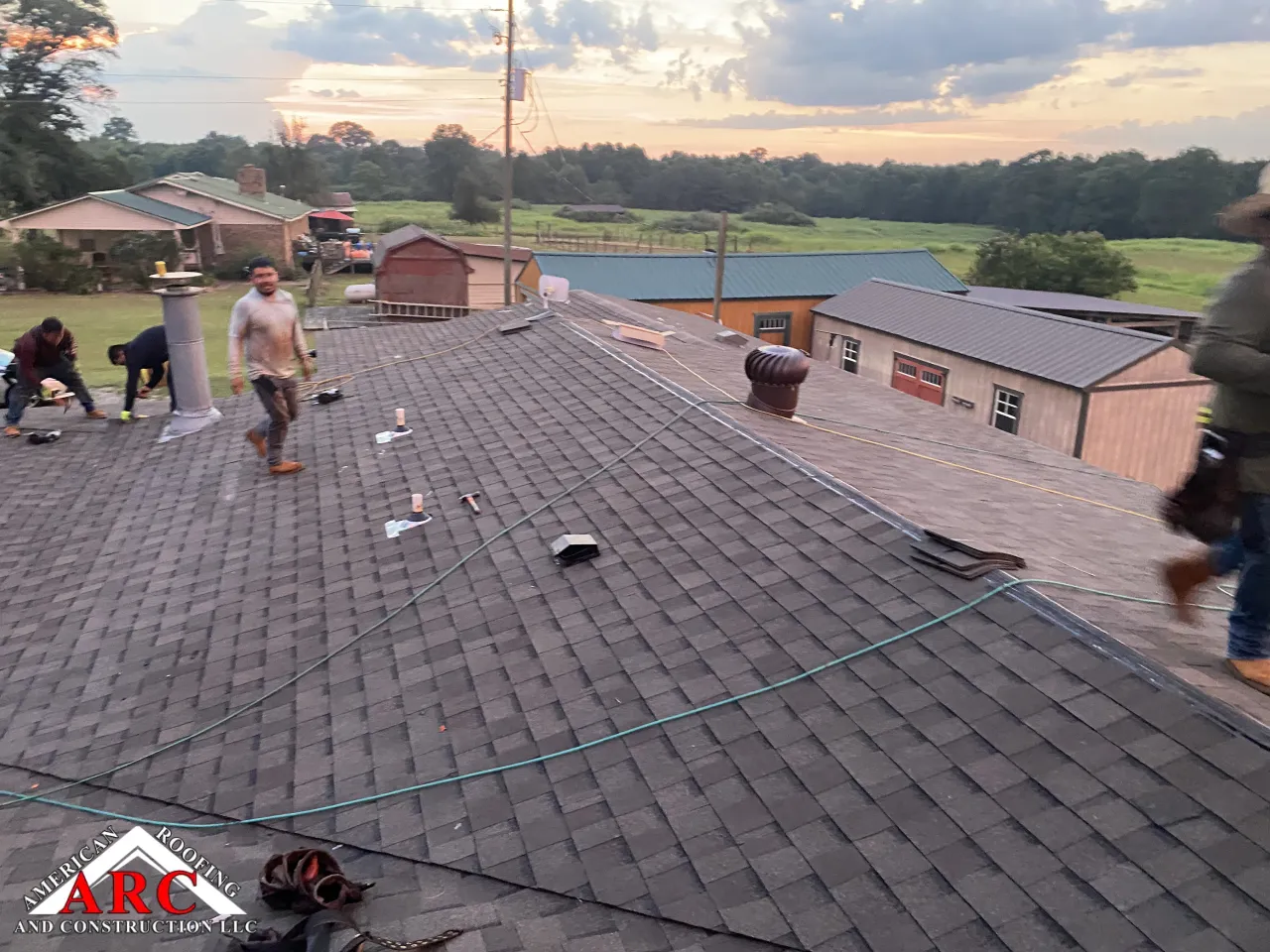 Metal roof remove install 30 year shingle