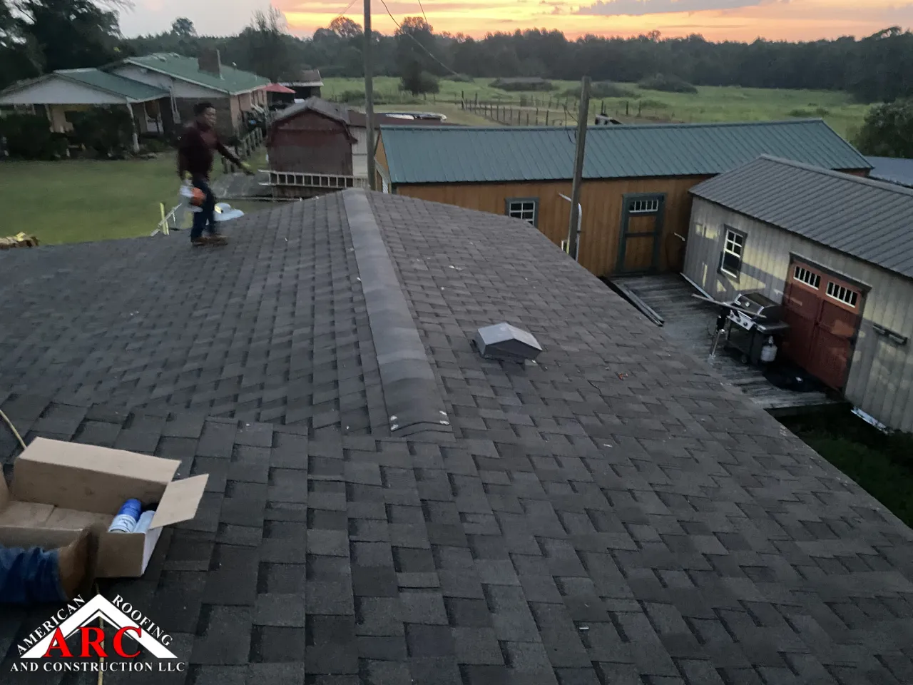 Metal roof remove install 30 year shingle
